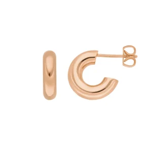Creole Bold, 18 K Rosegold vergoldet-LEAF Outlet