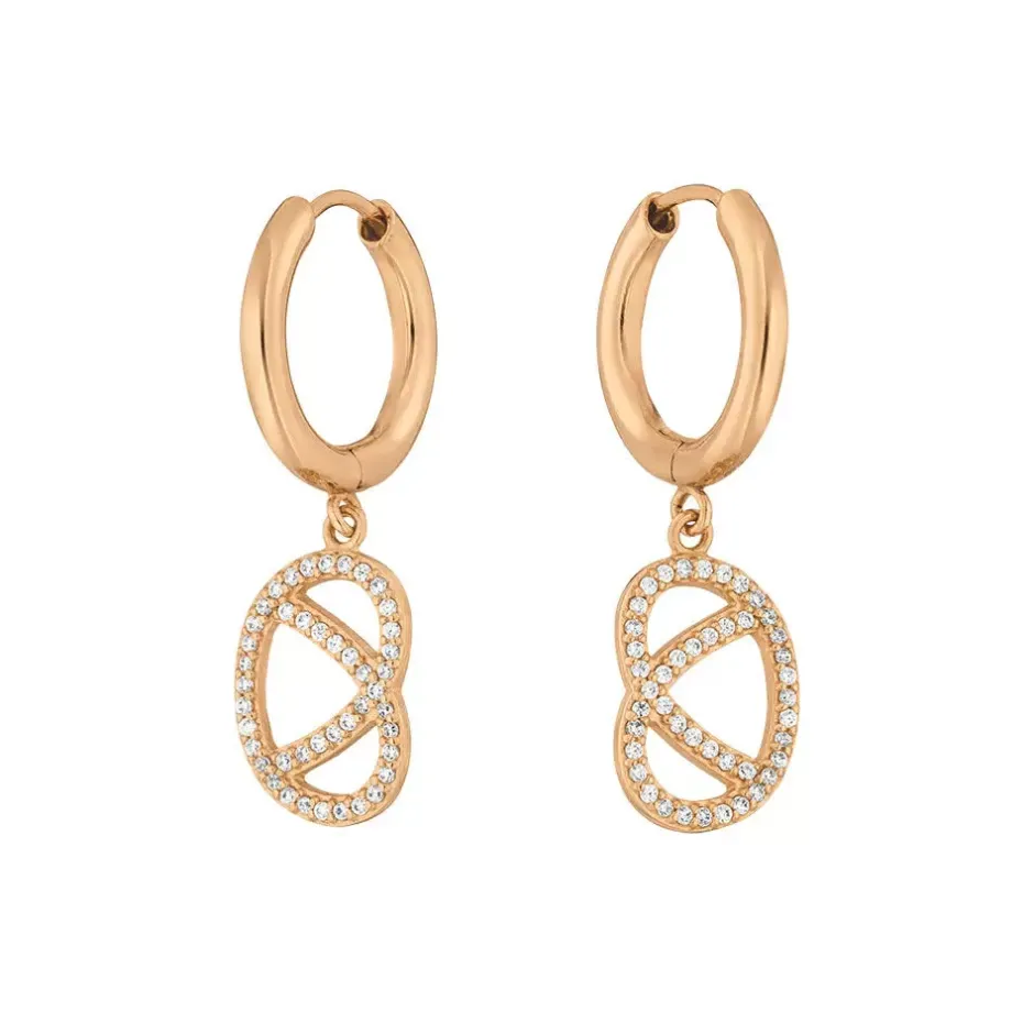 creole_brezn_mit_zirkonia_0-2.webp Creole Brezn mit Zirkonia, 18 K Rosegold vergoldet-LEAF Clearance