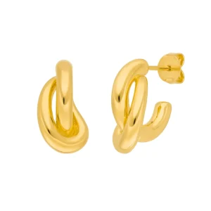 Creole Double, 18 K Gelbgold vergoldet-LEAF Sale