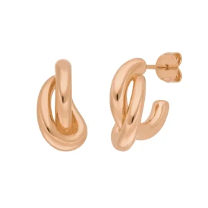 Creole Double, 18 K Rosegold vergoldet-LEAF Best