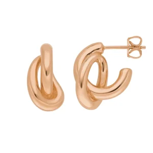 Creole Double, 18 K Rosegold vergoldet-LEAF Best