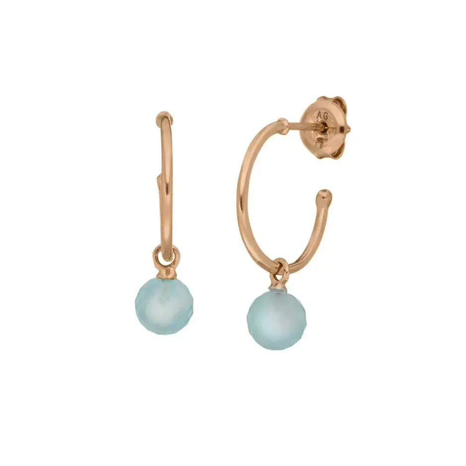 creole_flying_gem_aqua_ch_0-1.webp Creole Flying Gem, Aqua Chalzedon, 18 K Rosegold vergoldet-LEAF Fashion