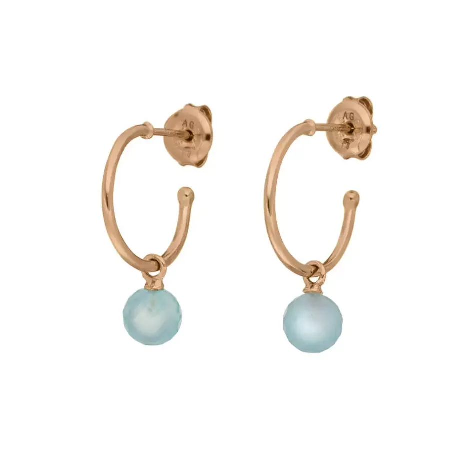 creole_flying_gem_aqua_ch_1-1.webp Creole Flying Gem, Aqua Chalzedon, 18 K Rosegold vergoldet-LEAF Fashion