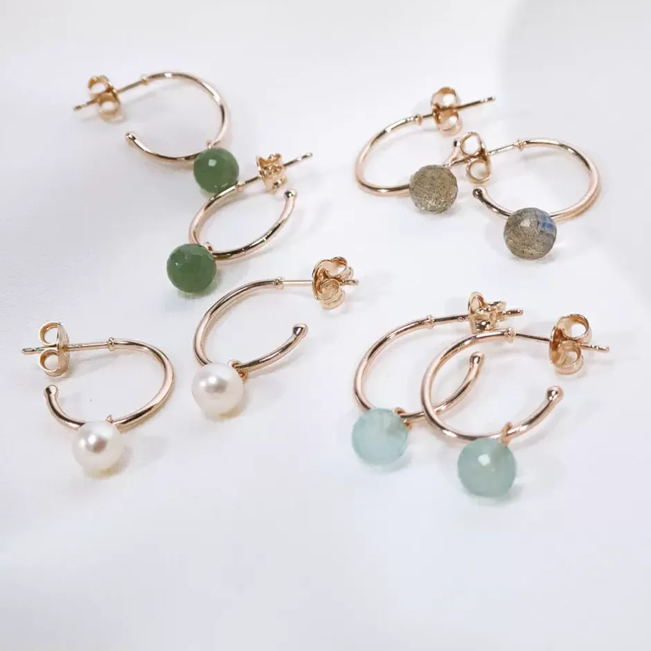 creole_flying_gem_aqua_ch_2-1.webp Creole Flying Gem, Aqua Chalzedon, 18 K Rosegold vergoldet-LEAF Fashion