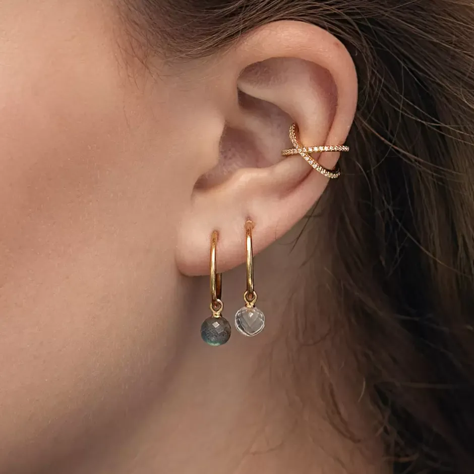 creole_flying_gem_aqua_ch_3-1.webp Creole Flying Gem, Aqua Chalzedon, 18 K Rosegold vergoldet-LEAF Fashion