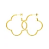 Creole Kleeblatt, 35mm, 18 K Gelbgold vergoldet-LEAF Sale