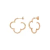 Creole Kleeblatt, 25mm, 18 K Rosegold vergoldet-LEAF Clearance