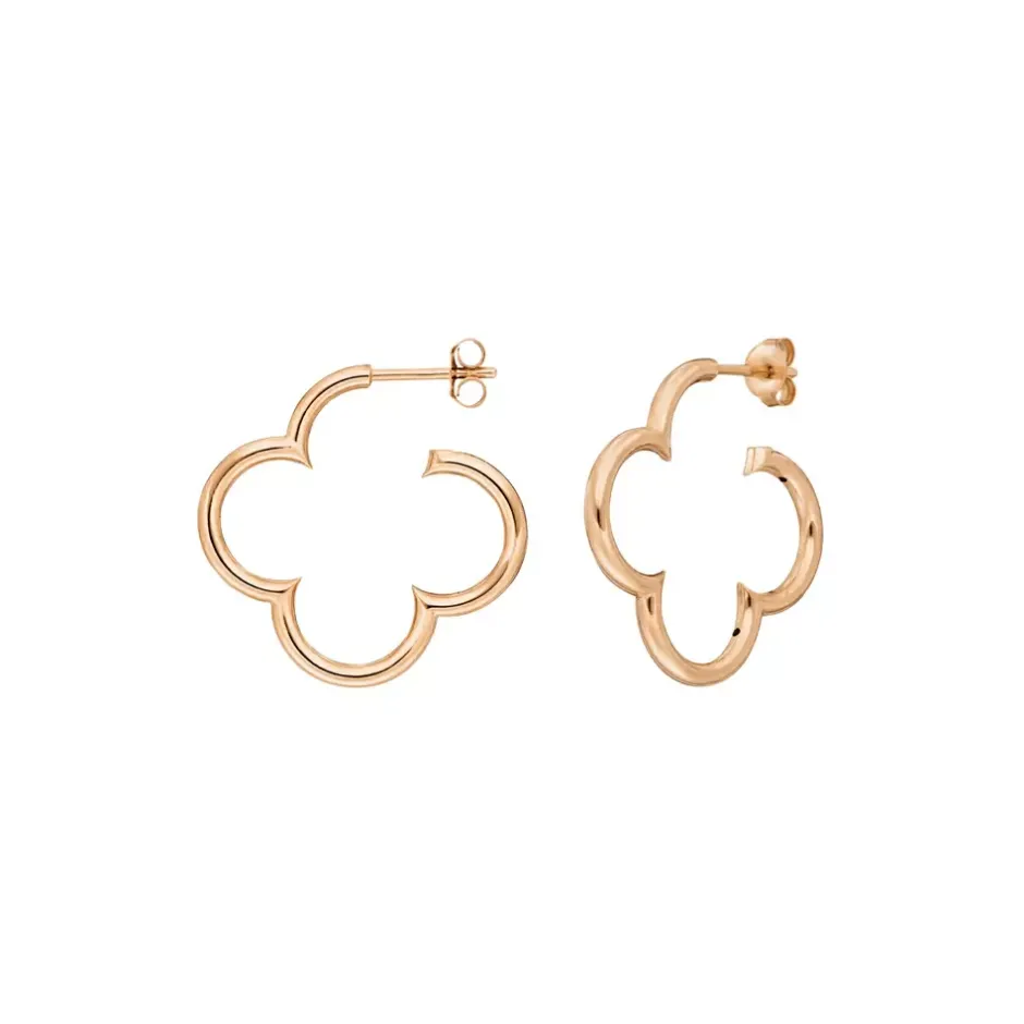 creole_kleeblatt_mm__k_ro_0-1.webp Creole Kleeblatt, 25mm, 18 K Rosegold vergoldet-LEAF Clearance