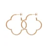Creole Kleeblatt, 35mm, 18 K Rosegold vergoldet-LEAF Hot
