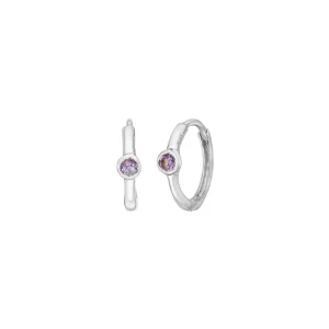 Creole One Gem, Amethyst, 925 Sterlingsilber-LEAF Sale