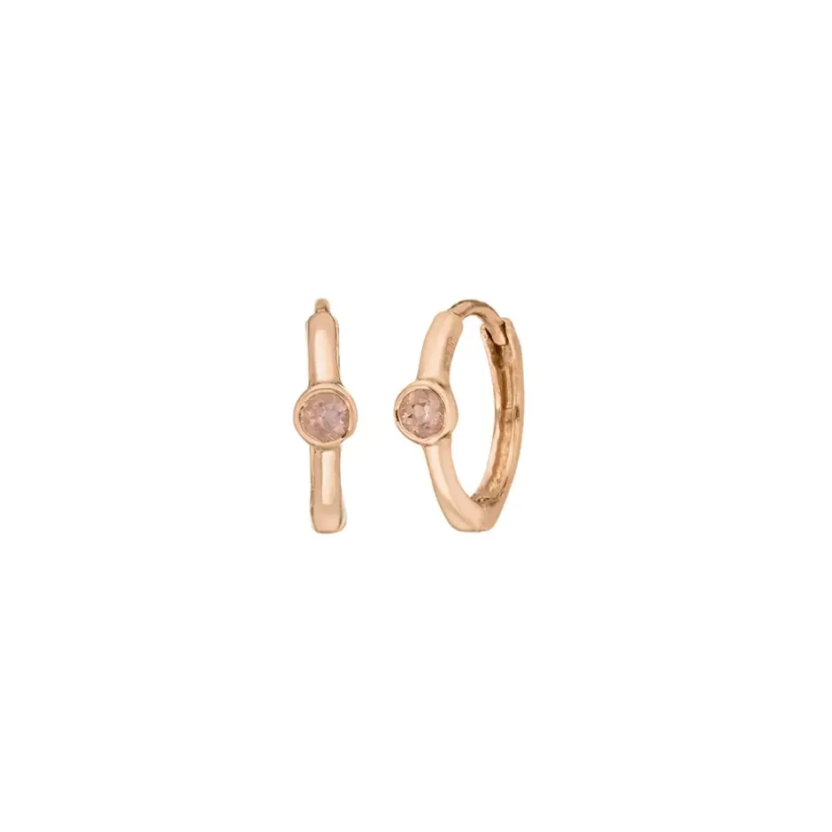 creole_one_gem_rosenquarz_0-1.webp Creole One Gem, Rosenquarz, 18 K Rosegold vergoldet-LEAF Clearance