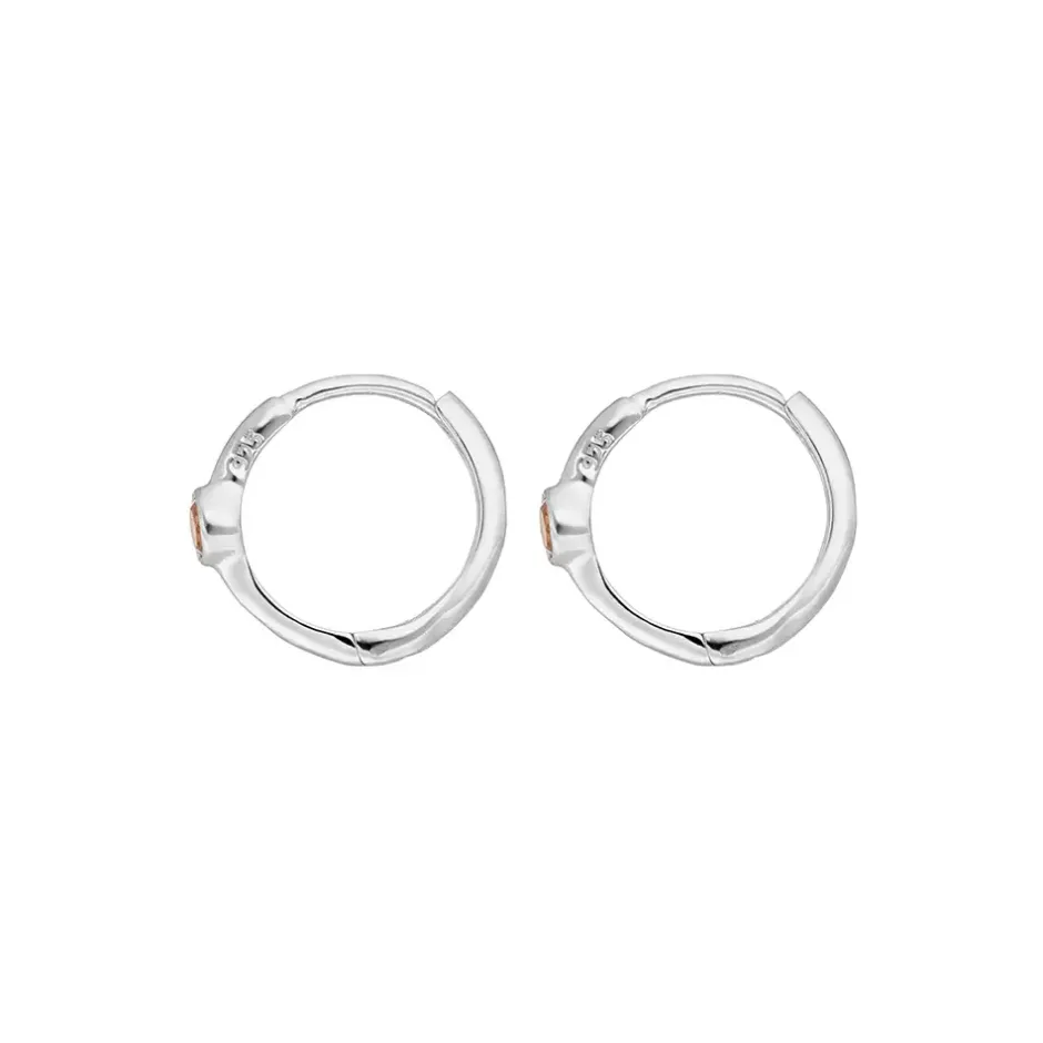 creole_one_gem_rosenquarz_2.webp Creole One Gem, Rosenquarz, 925 Sterlingsilber-LEAF Outlet