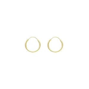 Creole Pure, klein, 18 K Gelbgold vergoldet-LEAF Online