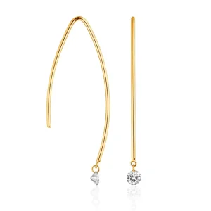 Creole Pure M Diamant, 18 Karat Gelbgold-LEAF Discount