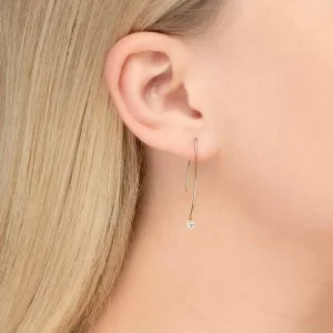 Creole Pure M Diamant 18 Karat Roségold-LEAF New