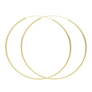 Creole Pure, 55mm, 18 K Gelbgold vergoldet-LEAF Hot