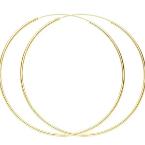 Creole Pure, 70mm, 18 K Gelbgold vergoldet-LEAF Sale