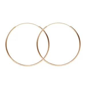 Creole Pure, 45mm, 18 K Rosegold vergoldet-LEAF Fashion