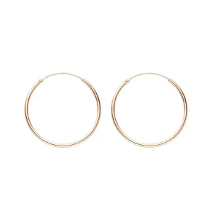 Creole Pure, 30mm, 18K Rosegold vergoldet-LEAF Sale