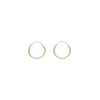 Creole Rund S, 15mm, 14 Karat Rosegold-LEAF Best