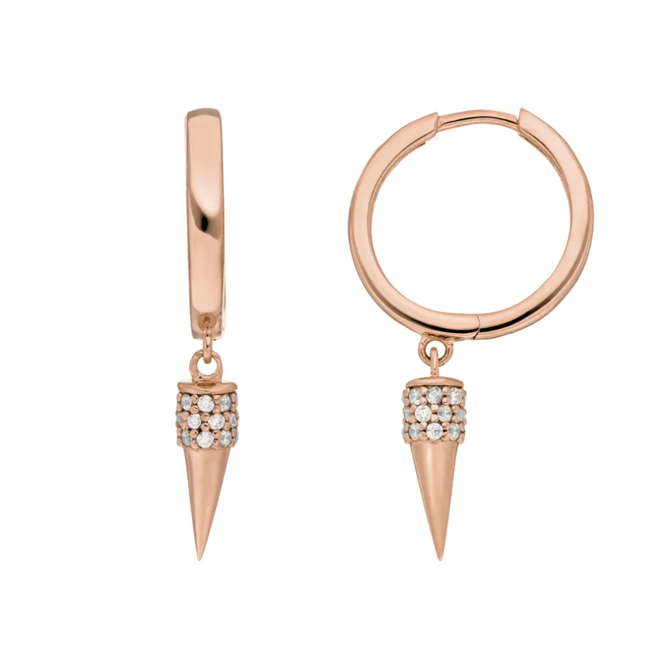 creole_single_stud__k_ros_4.webp Creole Single Stud, 18 K Rosegold vergoldet-LEAF Online