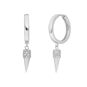 Creole Single Stud, 925 Sterlingsilber-LEAF Discount