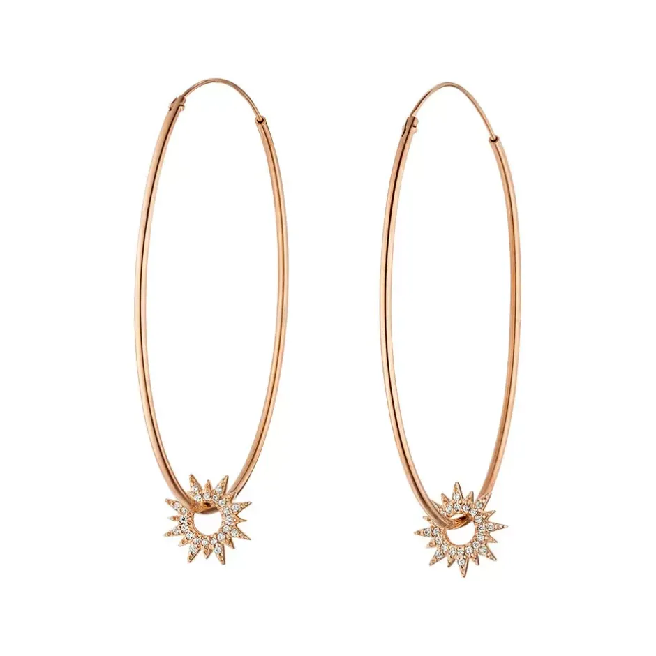 creole_sparkling_sun_mm___0.webp Creole Sparkling Sun, 45mm, 18 K Roségold vergoldet-LEAF Discount