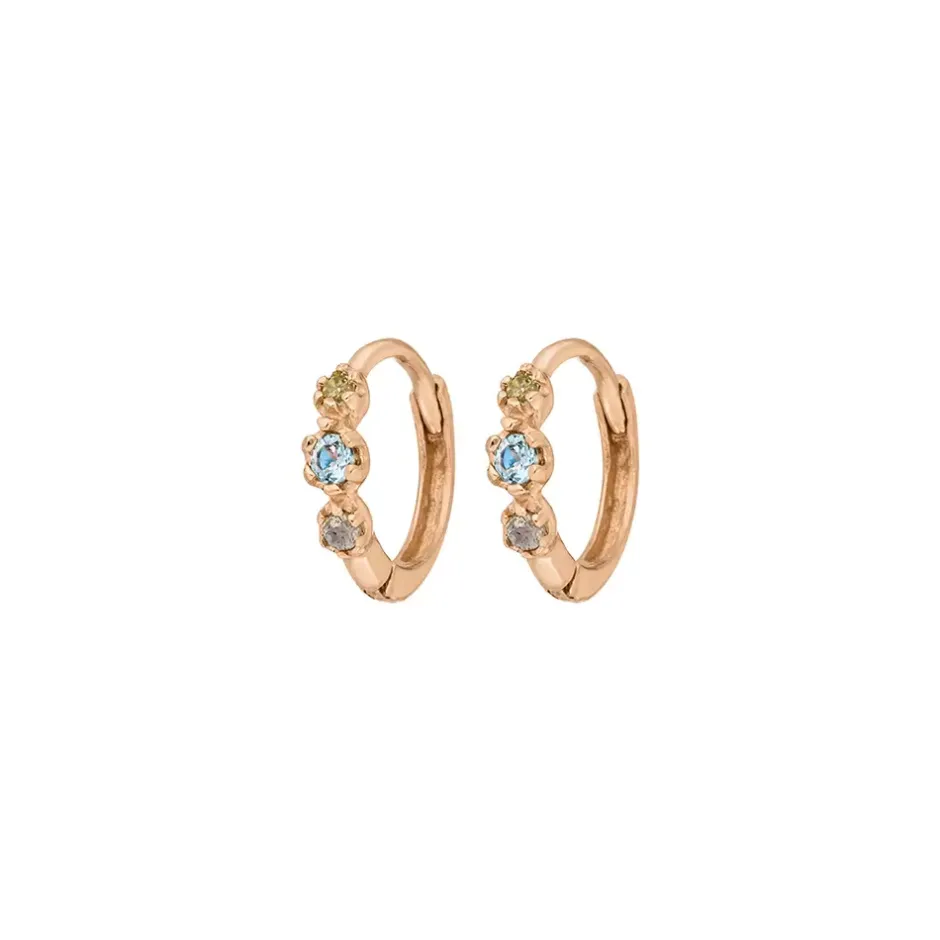creole_three_gems_blauer__1-2.webp Creole Three Gems, Blauer Topas, 18 K Rosegold vergoldet-LEAF Online