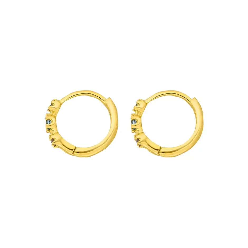 creole_three_gems_blauer__2-1.webp Creole Three Gems, Blauer Topas, 18 K Gelbgold vergoldet-LEAF Outlet