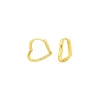 Creole TINY HEART, 18 K Gelbgold vergoldet-LEAF Hot