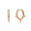 Creole Triple Stud, 18 K Rosegold vergoldet-LEAF Online