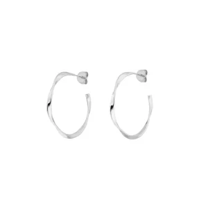 Creole Twist, 20mm, 925 Sterlingsilber-LEAF Discount