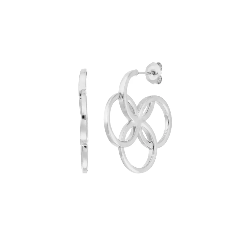 creolen_clover_charm_klei_0.webp Creolen Clover Charm, klein, 925 Sterlingsilber-LEAF Clearance