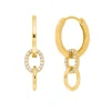 Creolen ETERNAL TOUCH, Diamanten, 14 Karat Gelbgold-LEAF Sale