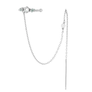 Earcandy, Mondstein/Blauer Topaz, 925 Sterlingsilber-LEAF Discount