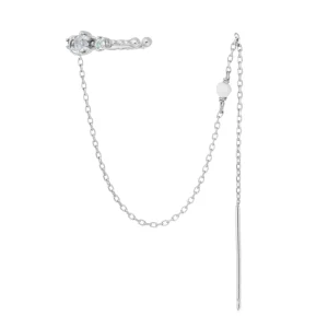 Earcandy, Mondstein/Blauer Topaz, 925 Sterlingsilber-LEAF Discount