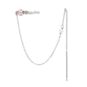 Earcandy, Rosenquarz/Amethyst, 925 Sterlingsilber-LEAF Best