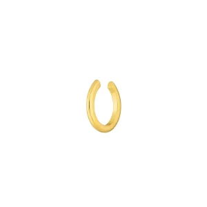 Earcuff Basic, 10 mm, 18 K Gelbgold vergoldet-LEAF Sale