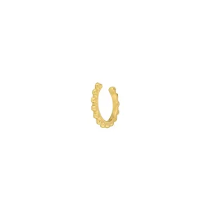 Earcuff Bubbles, 10 mm, 18 K Gelbgold vergoldet-LEAF Hot