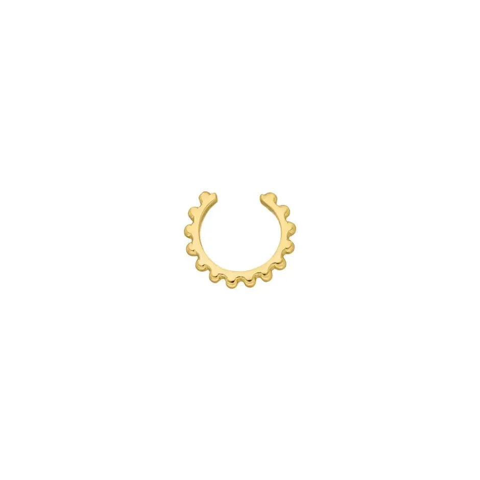 earcuff_bubbles__mm__k_ge_1.webp Earcuff Bubbles, 10 mm, 18 K Gelbgold vergoldet-LEAF Hot
