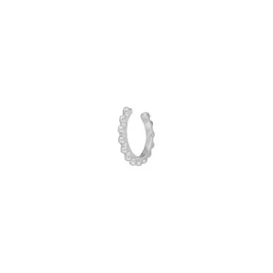 Earcuff Bubbles, 10 mm, 925 Sterlingsilber, rhodiniert-LEAF Fashion