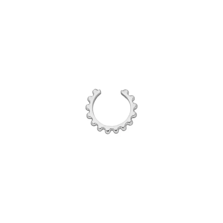 earcuff_bubbles__mm__ster_1.webp Earcuff Bubbles, 10 mm, 925 Sterlingsilber, rhodiniert-LEAF Fashion