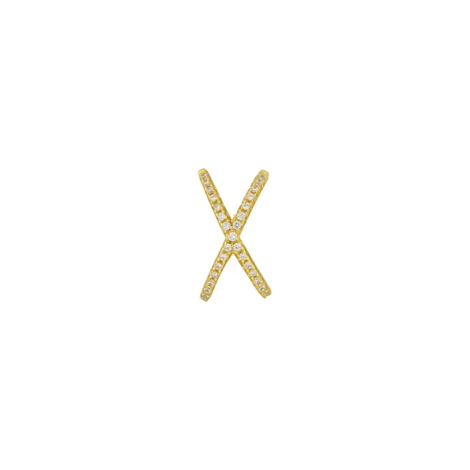 earcuff_cross_cz__k_gelbg_2.webp Earcuff Cross CZ, 18 K Gelbgold vergoldet-LEAF New