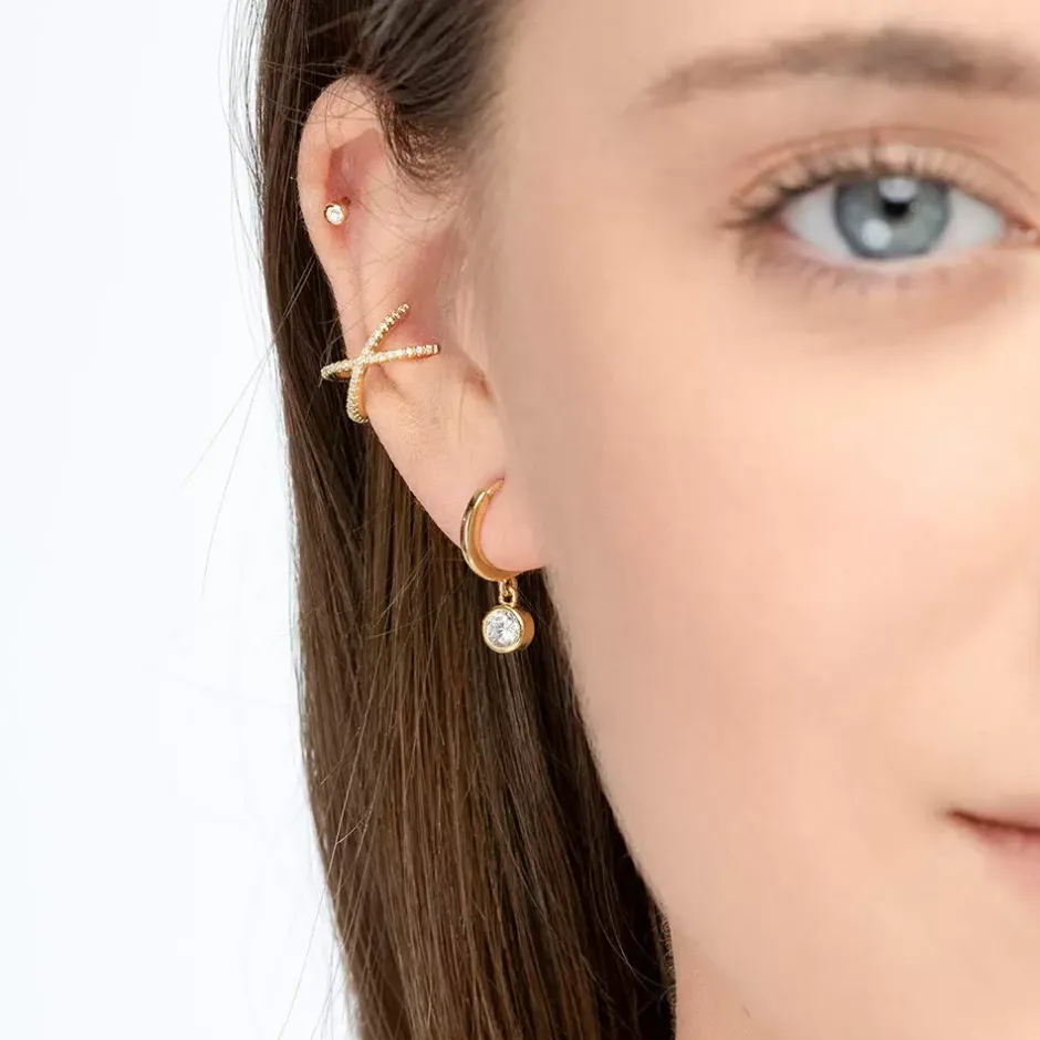 earcuff_cross_cz__k_gelbg_3.webp Earcuff Cross CZ, 18 K Gelbgold vergoldet-LEAF New