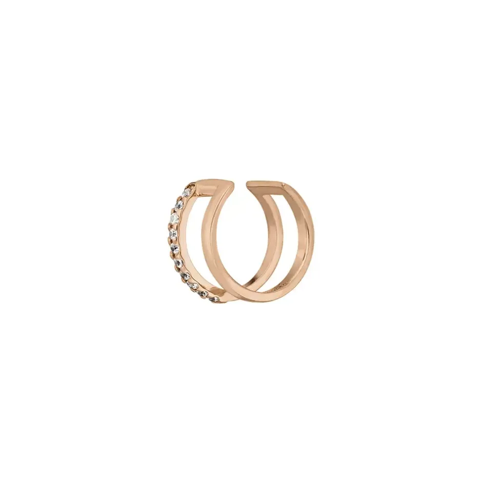 earcuff_double_line_zirko_0-1.webp Earcuff Double Line, Zirkonia, 18 K Rosegold vergoldet-LEAF Fashion