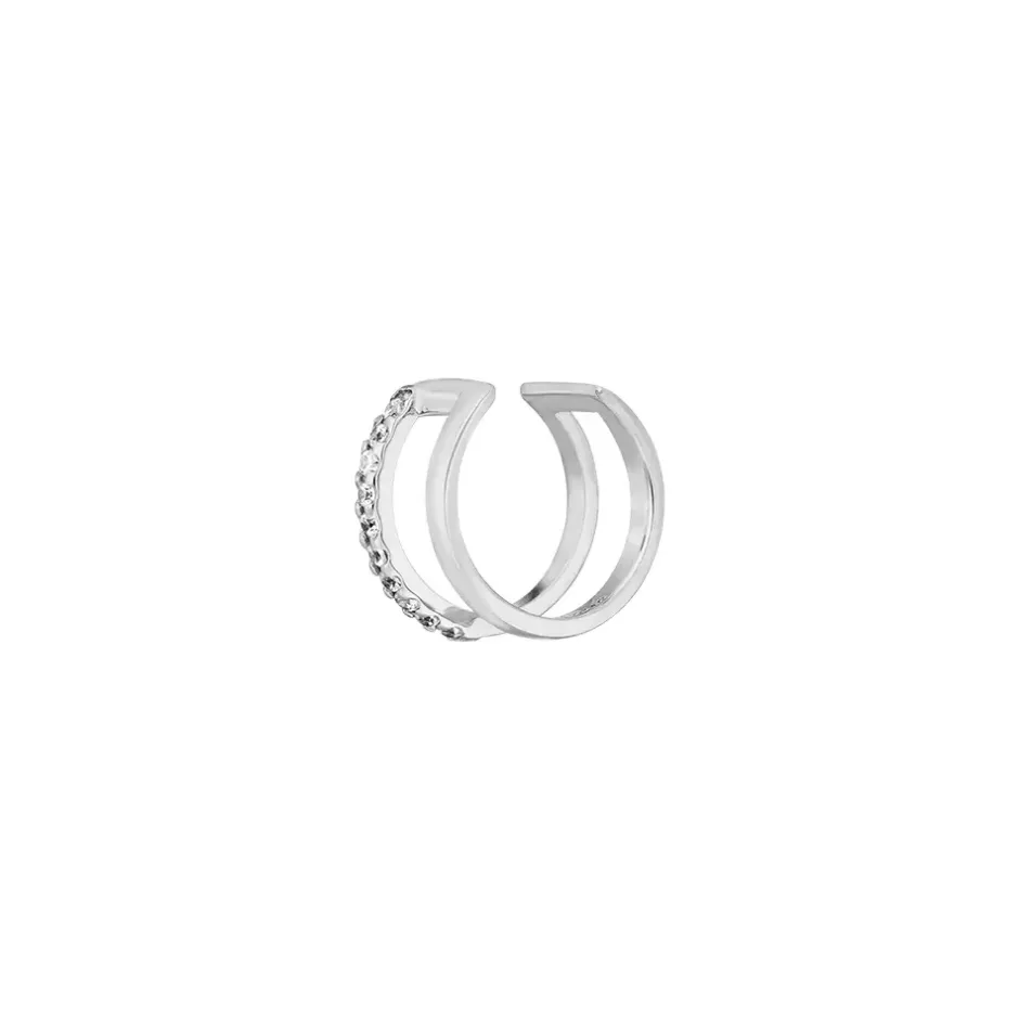 earcuff_double_line_zirko_0.webp Earcuff Double Line, Zirkonia, 925 Sterling Silber-LEAF Online