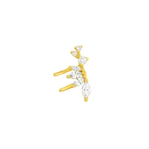 Earcuff Little Pearls, 18 K Rosegold vergoldet-LEAF Clearance