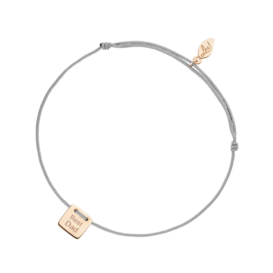 freundschaftsarmband_best_0-4.webp Freundschaftsarmband BEST DAD, 14 Karat Rosegold-LEAF New