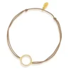 Freundschaftsarmband Circle mit Diamanten, 18 Karat Gelbgold-LEAF Best