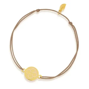 Freundschaftsarmband Disc CLOVER, 14 Karat Gelbgold-LEAF Clearance
